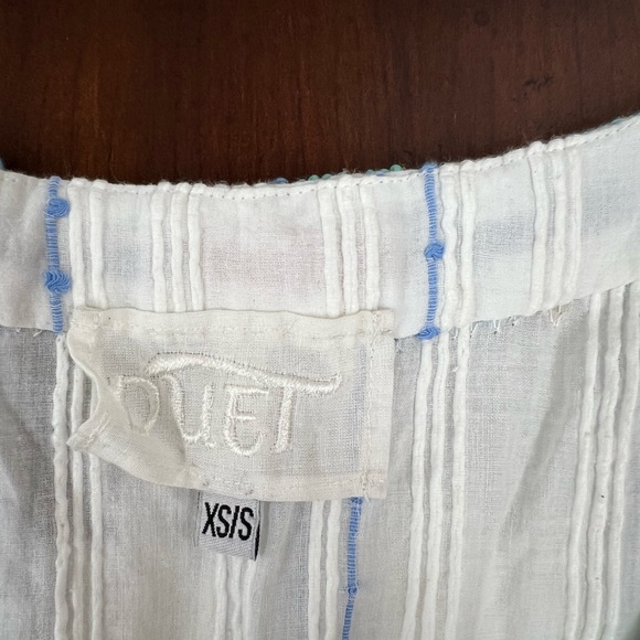 Anthropologie x Duet Ocean Beaded Kaftan size XS/S - Picture 5 of 11